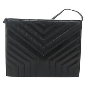 Saint Laurent Loulou Nm Matelasse Chevron Leather Black Leather Shoulder Bag Bag